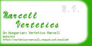 marcell vertetics business card